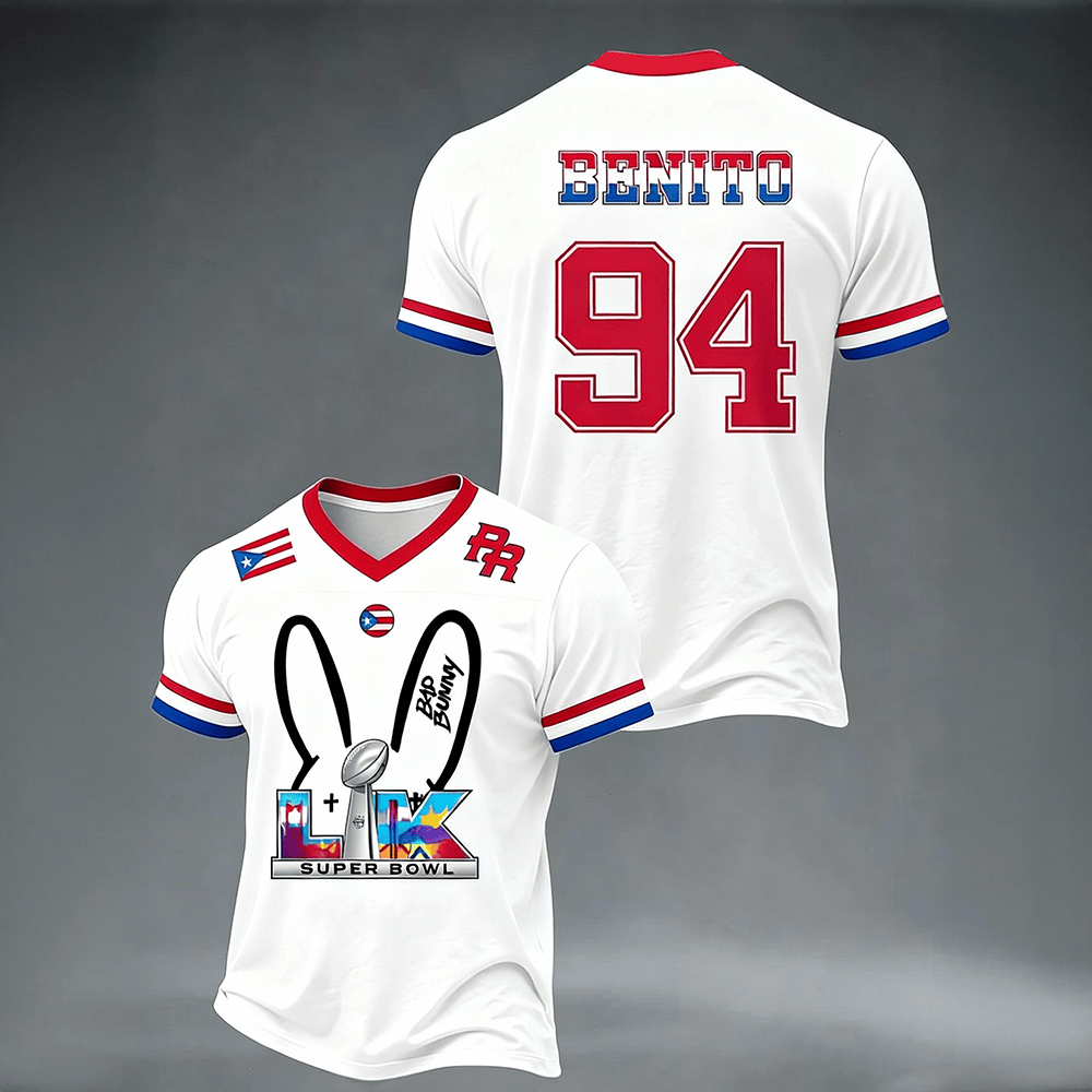 Bad Bunny Super Bowl LX 94 T-Shirt Bad Bunny Super Bowl LX Clothes Gift For Fans