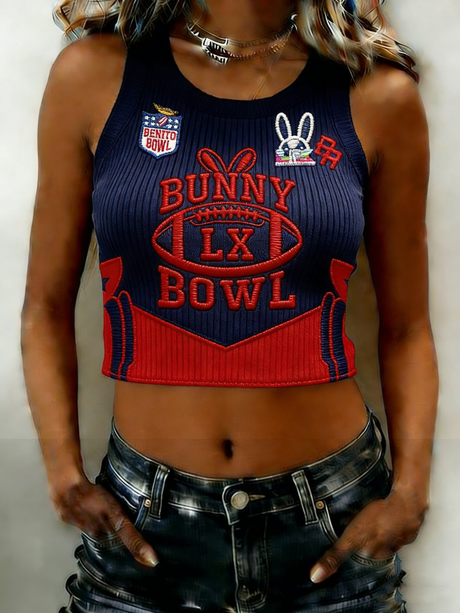 Bad Bunny Super Bowl Merch 2026 Bad Bunny Bowl LIX Cropped Tank Benito Bowl Merch Gifts Ideas