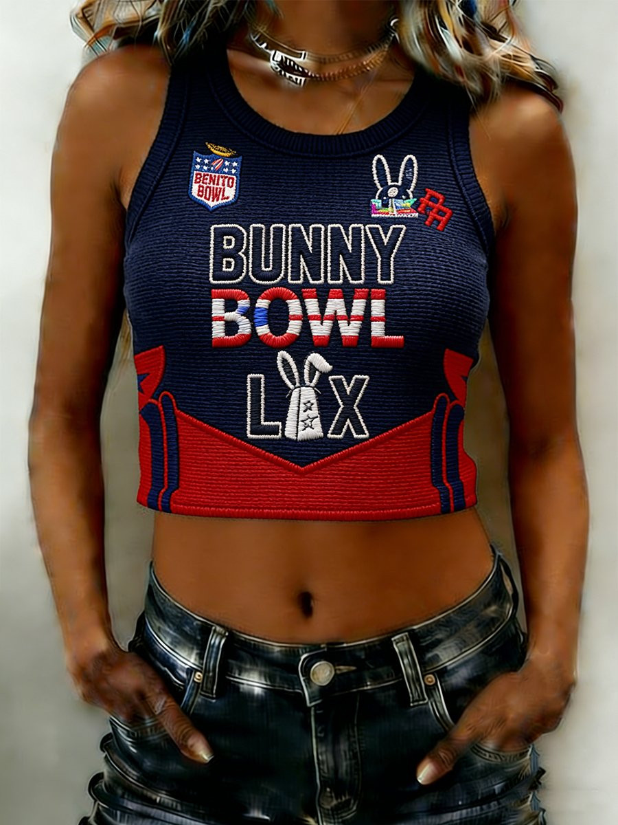Bad Bunny Super Bowl Merch 2026 Bad Bunny Bowl LIX Cropped Tank Top Benito Bowl Merch Her Gifts