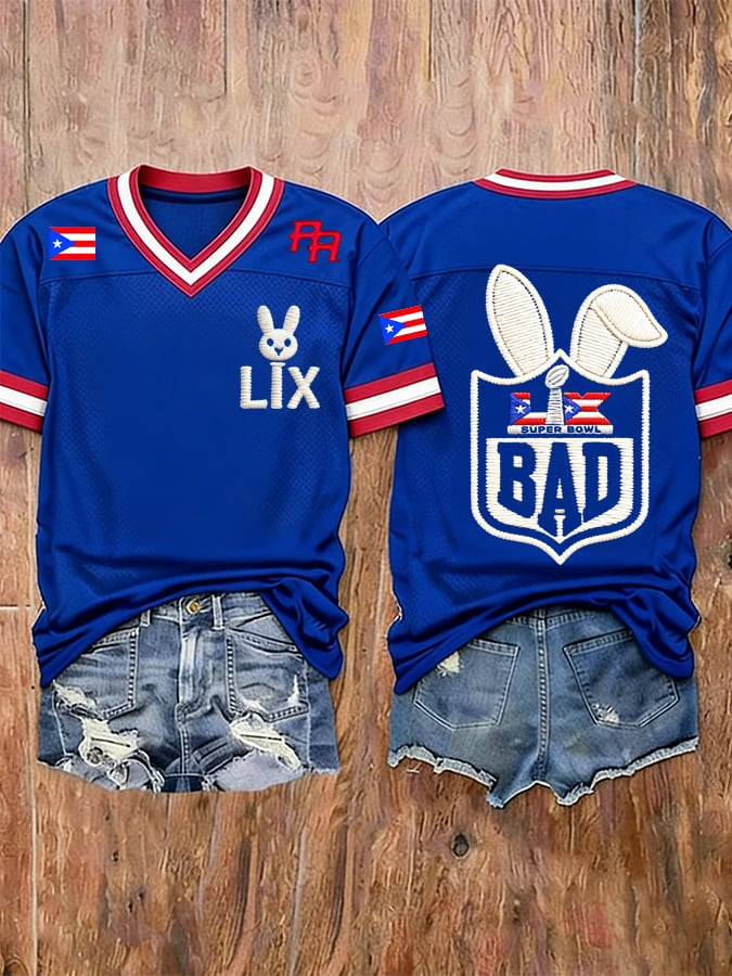 Bad Bunny Super Bowl Merch 2026 Bad Bunny Jersey Here For The Benito Bowl Shirt Gifts For Wife