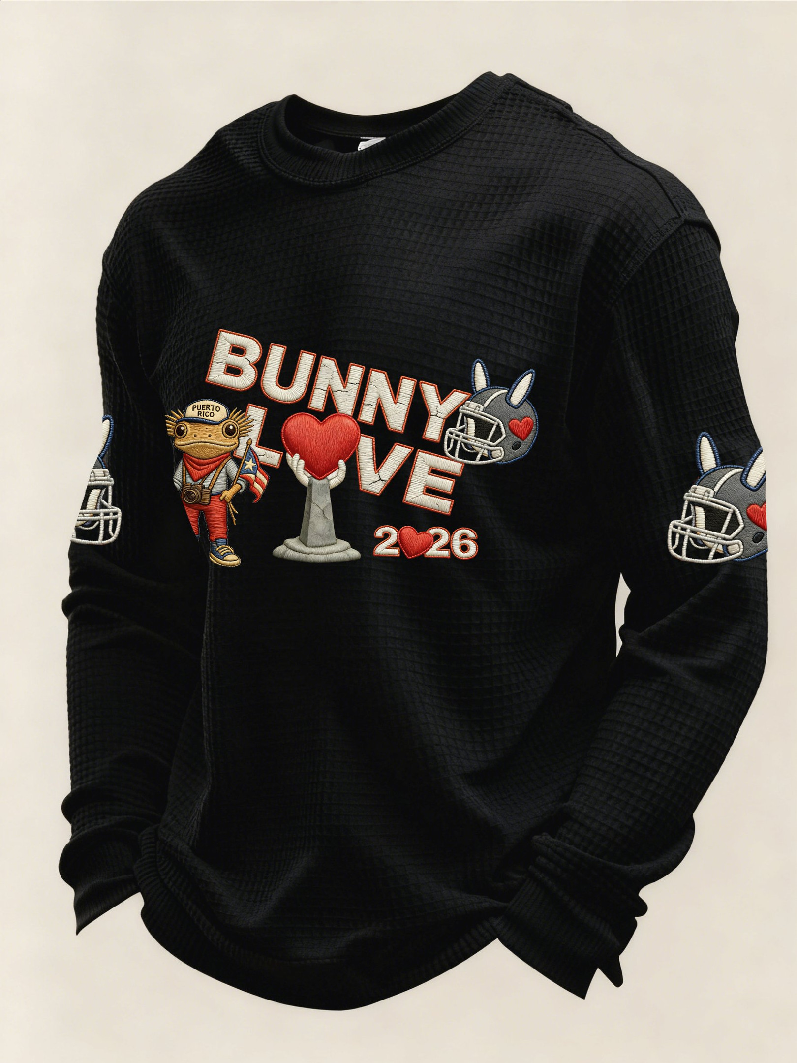 Bad Bunny Super Bowl Merch 2026 Bad Bunny Long Sleeve T-Shirt Game Day Benito Bowl Shirt