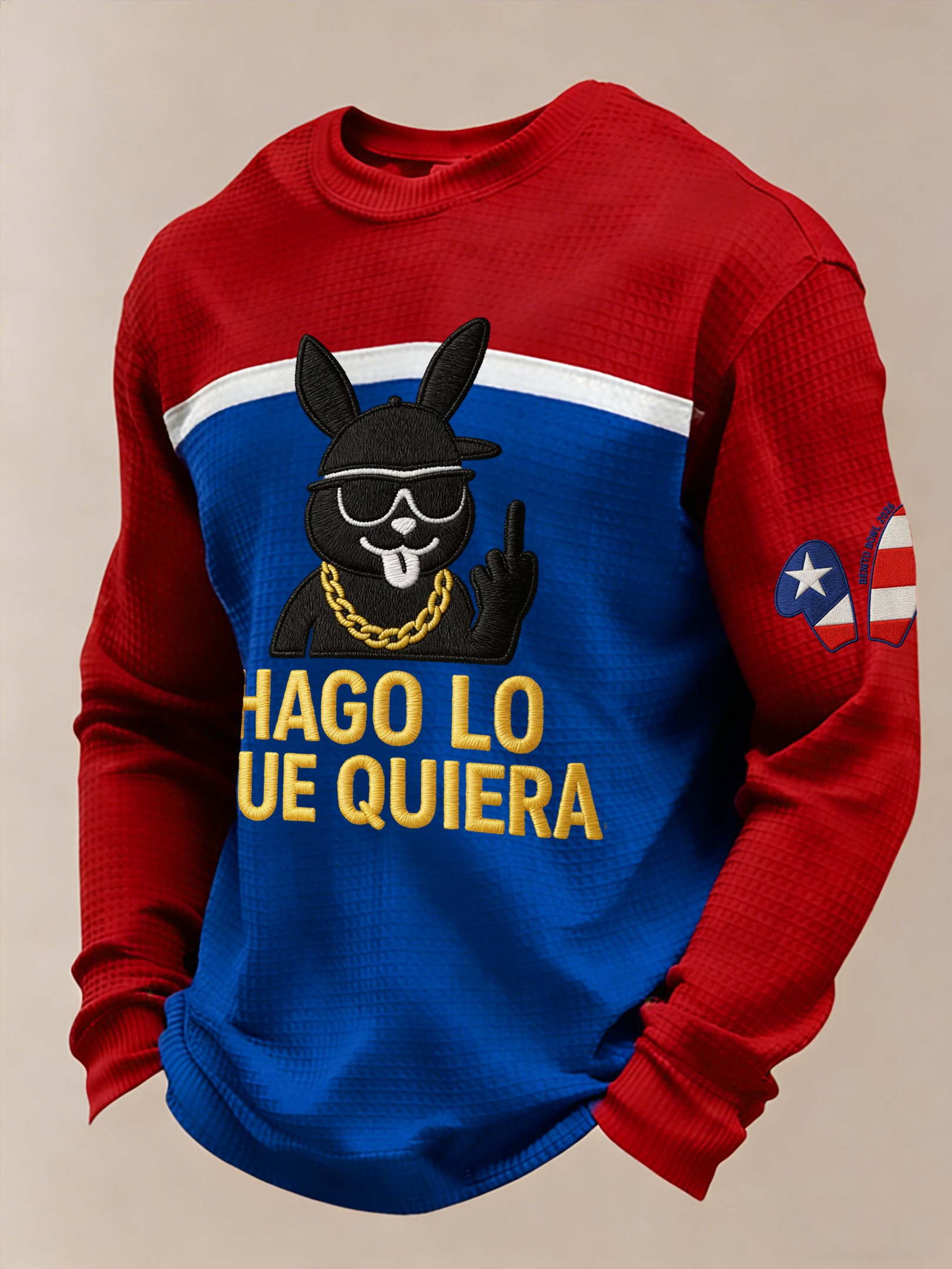 Bad Bunny Super Bowl Merch 2026 Bad Bunny Long Sleeve T-Shirt Puerto Rican Football Shirt