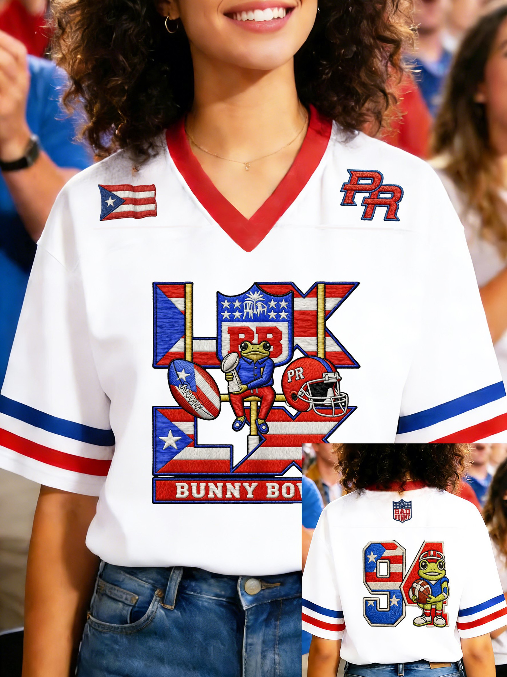 Bad Bunny Super Bowl Merch 2026 Bad Bunny Super Bowl Jersey Benito Bowl Shirt Gifts For Fans