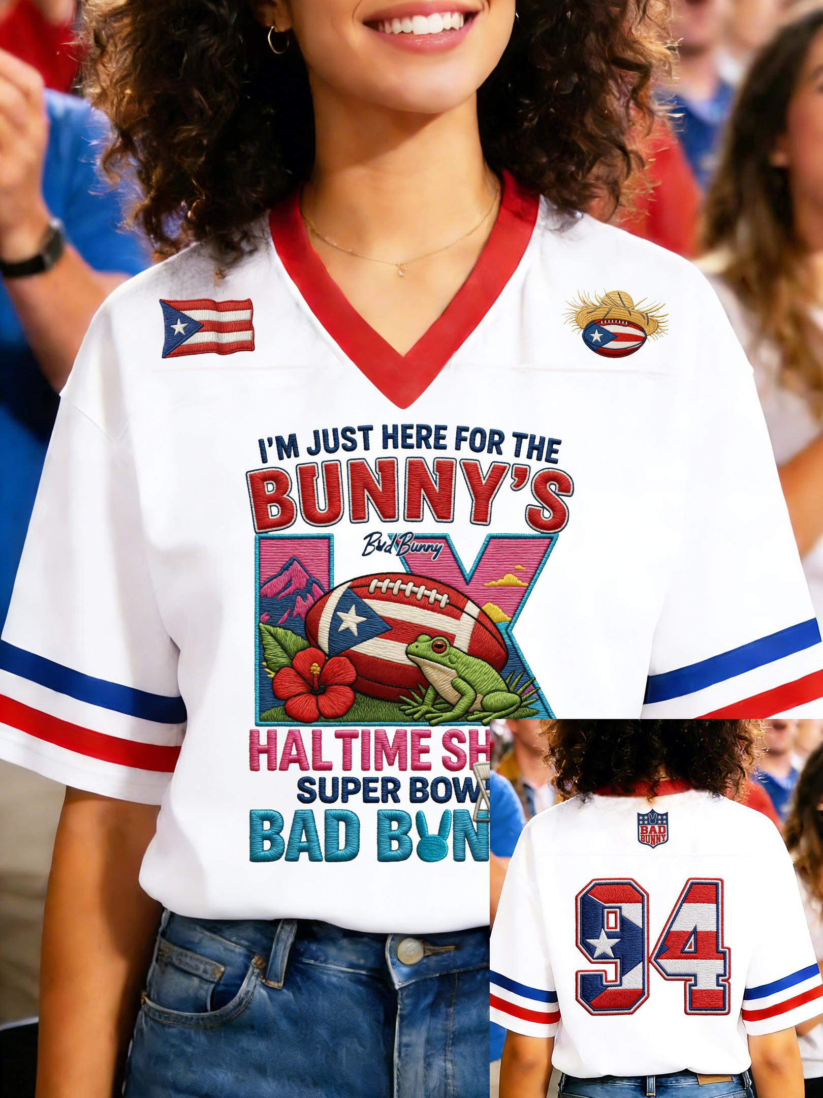 Bad Bunny Super Bowl Merch 2026 Bad Bunny Super Bowl Jersey Benito Bowl Shirt Mom Gifts