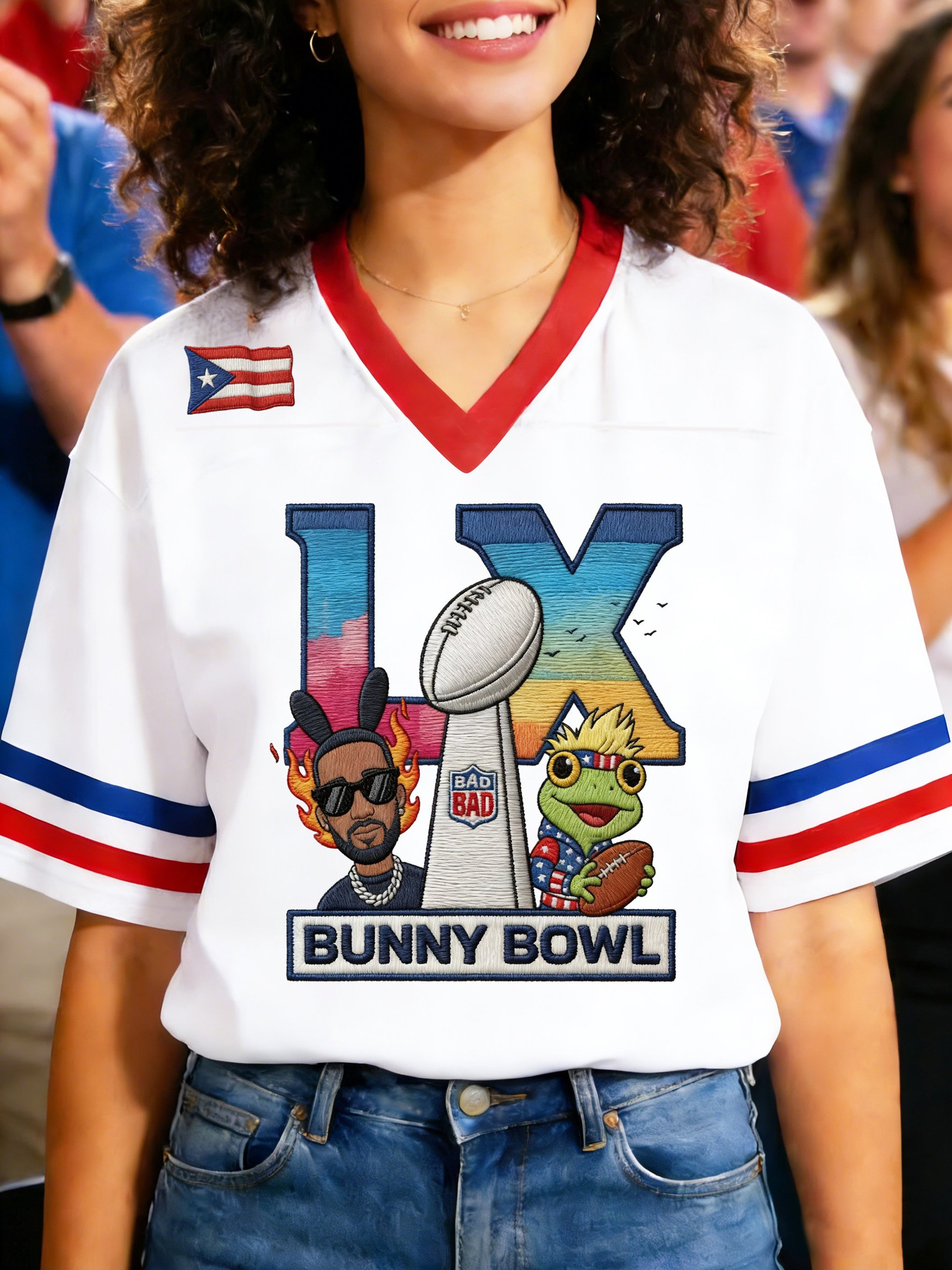 Bad Bunny Super Bowl Merch 2026 Bad Bunny Super Bowl Jersey Game Day Apparel Bad Bunny Website