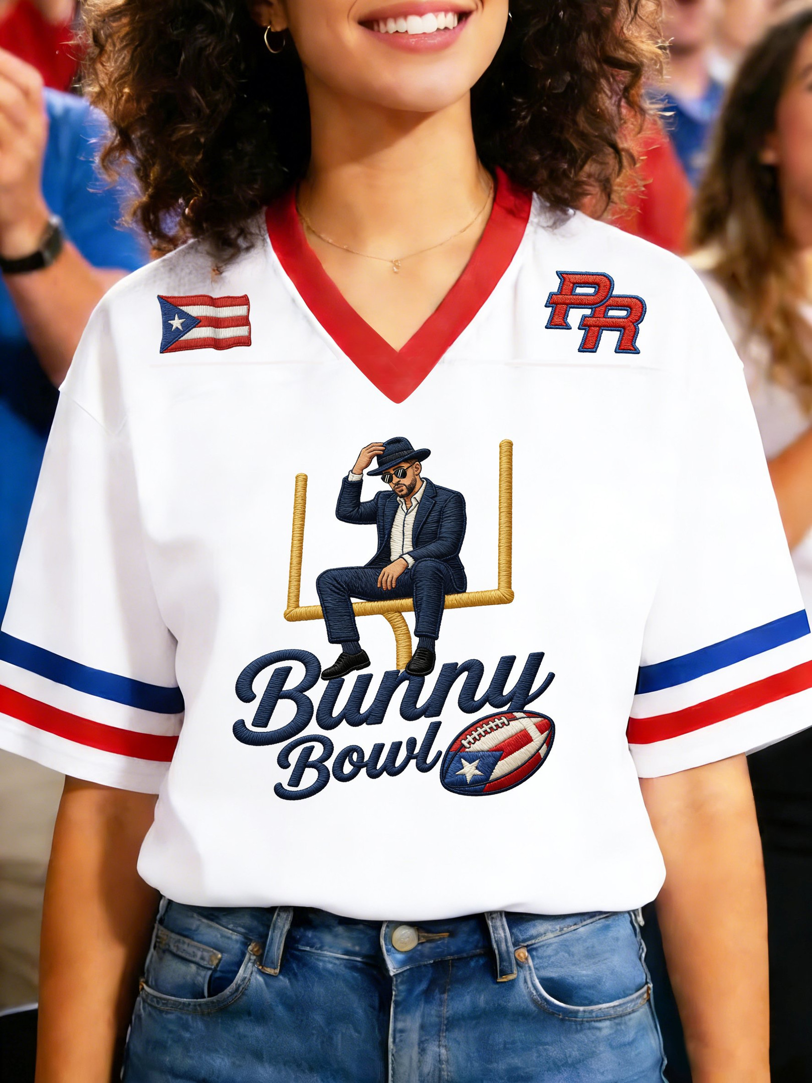 Bad Bunny Super Bowl Merch 2026 Bad Bunny Super Bowl Jersey Gifts For Football Fan