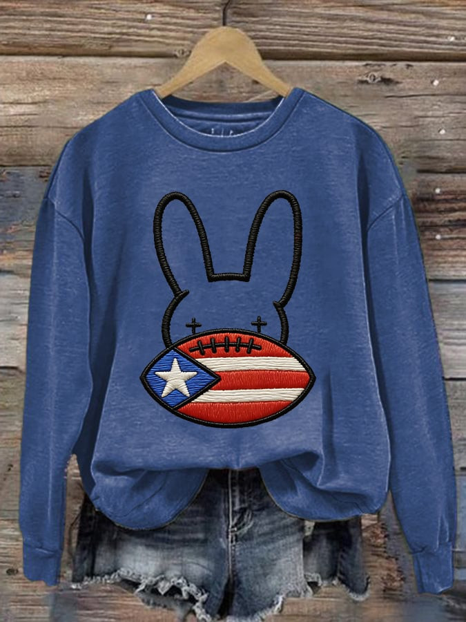 Bad Bunny Super Bowl Merch 2026 Bad Bunny Sweatshirt Puerto Rican Football Apparel Mom Gifts