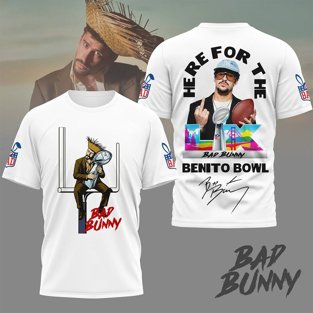 Bad Bunny Super Bowl Merch 2026 Bad Bunny T-Shirt Football Fan Gift Ideas