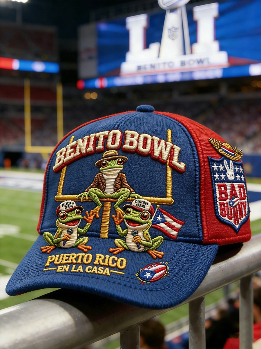 Bad Bunny Super Bowl Merch 2026 Benito Bowl Hat Bad Bunny Hat Best Gifts For Football Fans