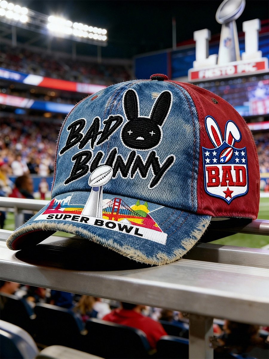 Bad Bunny Super Bowl Merch 2026 Benito Bowl Hat Bad Bunny Hat Presents For Football Fans Bad Bunny Super Bowl Merch 2026 Benito Bowl Hat Bad Bunny Hat Presents For Football Fans