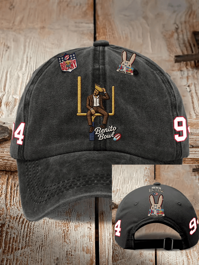 Bad Bunny Super Bowl Merch 2026 Benito Bowl Hat Puerto Rican Football Cap Bad Bunny Merch