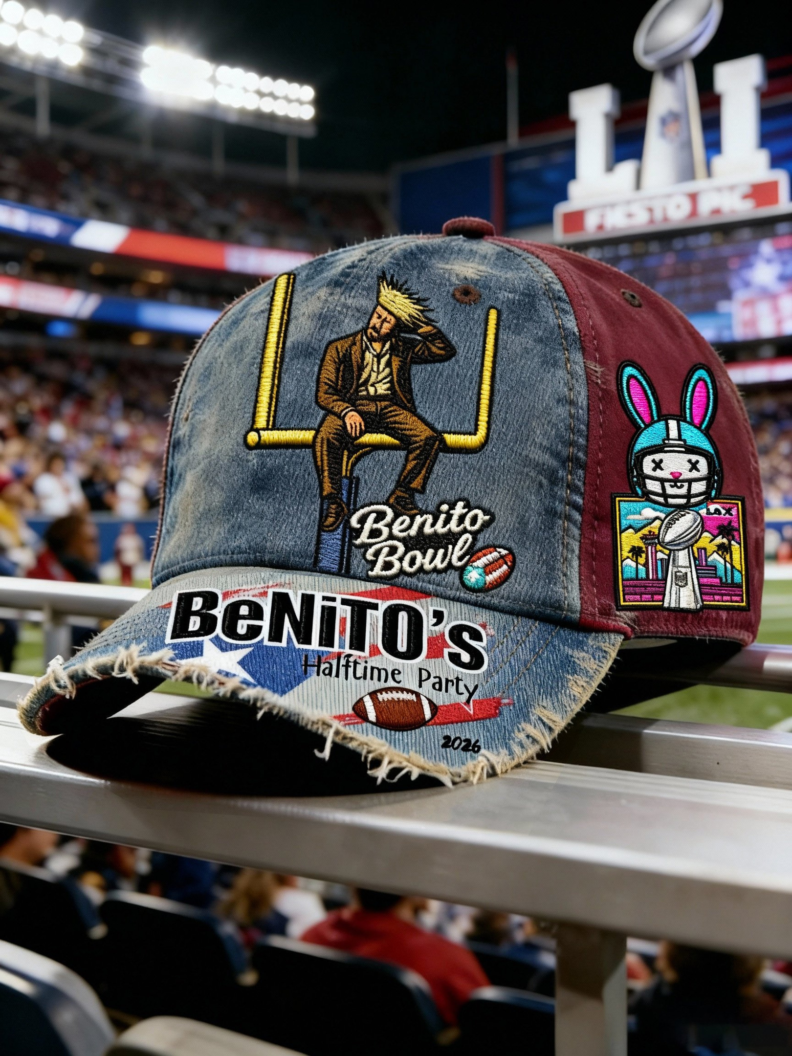 Bad Bunny Super Bowl Merch 2026 Benito Bowl Hat Puerto Rican Football Merch Bad Bunny Website