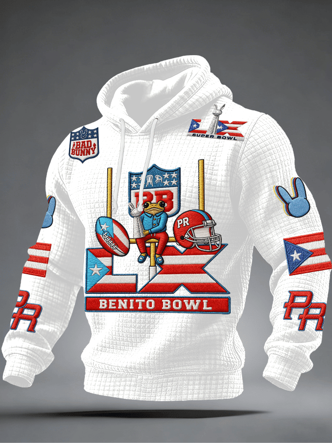Bad Bunny Super Bowl Merch 2026 Benito Bowl Hoodie Bad Bunny Hoodie Gifts For Benito Bowl Fan