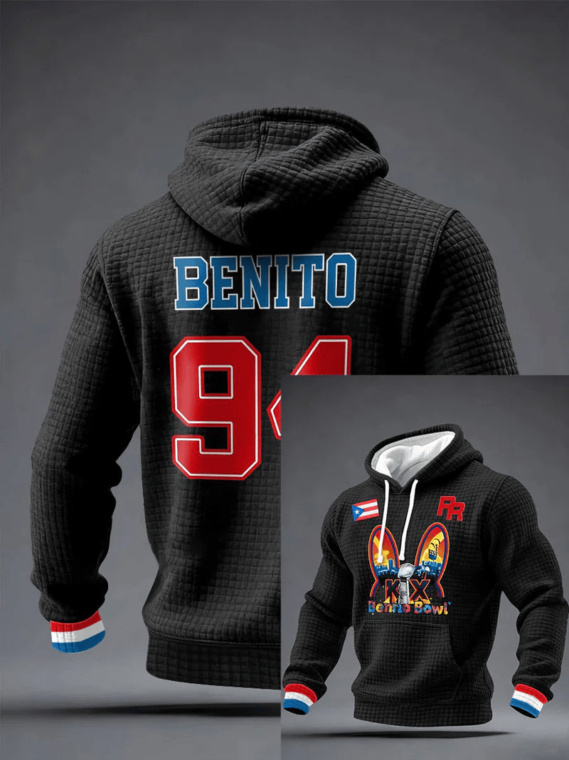 Bad Bunny Super Bowl Merch 2026 Benito Bowl Hoodie Benito 94 Bad Bunny Apparel Fan Merch