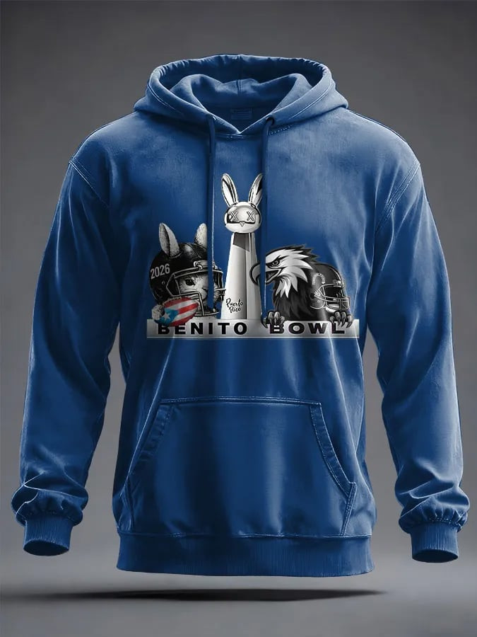 Bad Bunny Super Bowl Merch 2026 Benito Bowl Hoodie Puerto Rican Football Game Day Gifts
