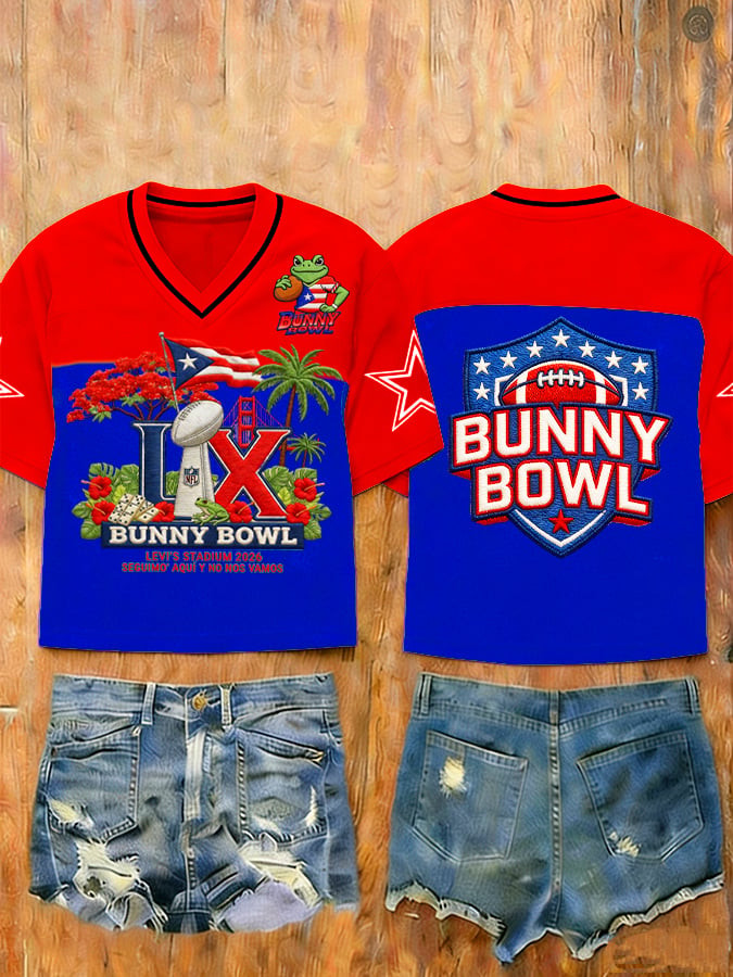Bad Bunny Super Bowl Merch 2026 Benito Bowl Jersey Puerto Rican Football Bad Bunny Shirt Women's