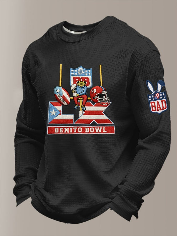 Bad Bunny Super Bowl Merch 2026 Benito Bowl Long Sleeve T-Shirt Bad Bunny Superbowl Shirt Bad Bunny Super Bowl Merch 2026 Benito Bowl Long Sleeve T-Shirt Bad Bunny Superbowl Shirt