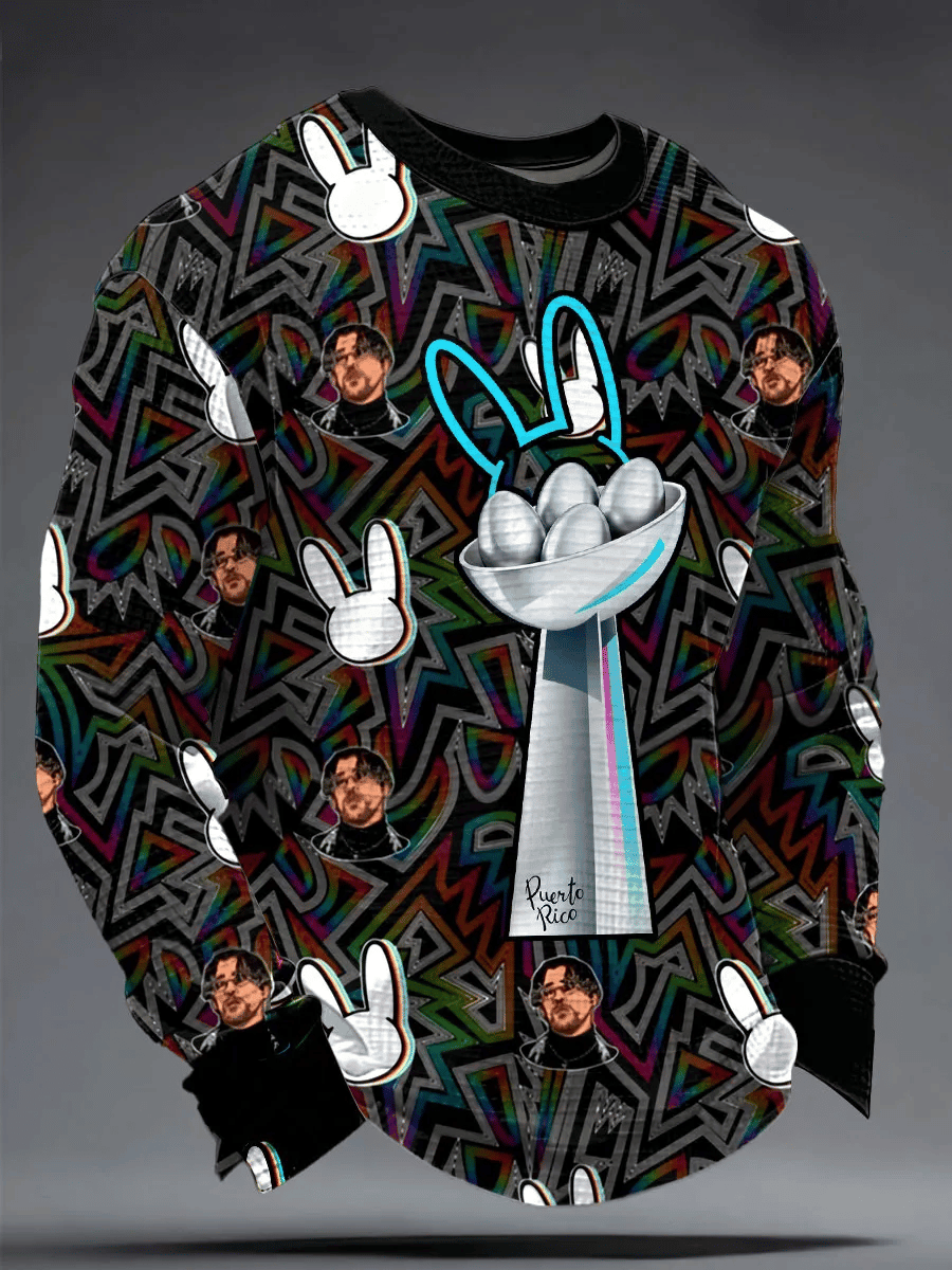 Bad Bunny Super Bowl Merch 2026 Benito Bowl Long Sleeve T-Shirt Puerto Rican Rapper Shirt