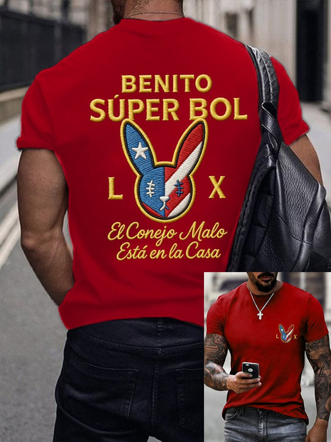 Bad Bunny Super Bowl Merch 2026 Benito Bowl Shirt Bad Bunny Merch Puerto Rican Football T-Shirt