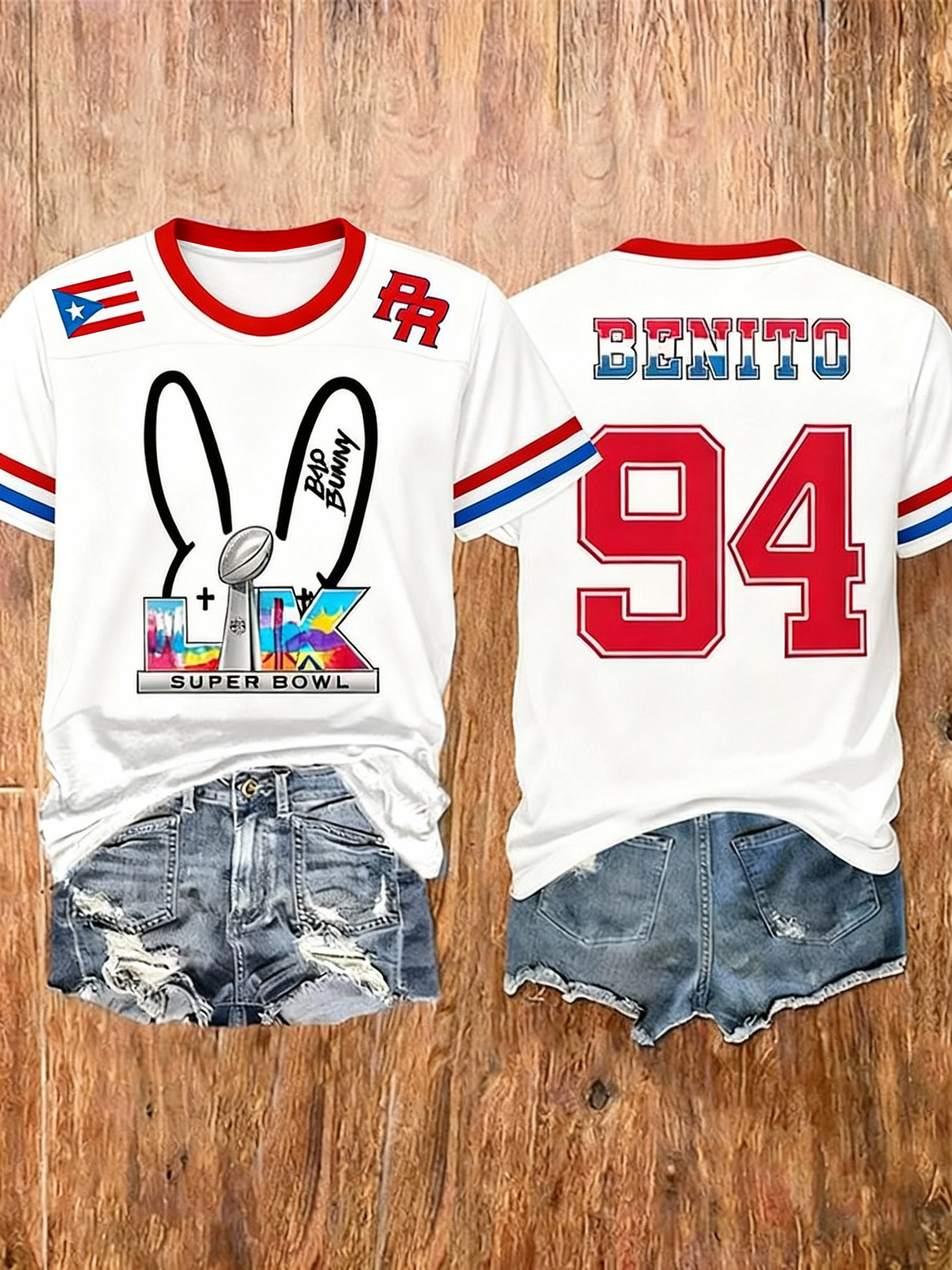 Bad Bunny Super Bowl Merch 2026 Benito Bowl Shirt For Women Bad Bunny Super Bowl 2026