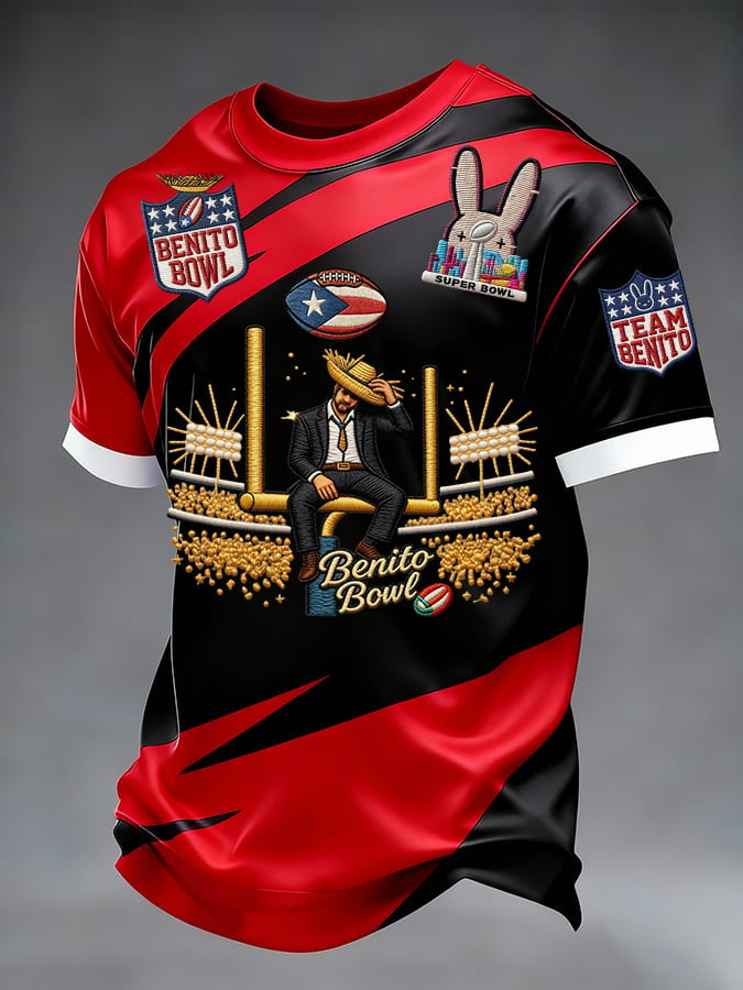 Bad Bunny Super Bowl Merch 2026 Benito Bowl Shirt Puerto Rican Football Apparel Bad Bunny Merch