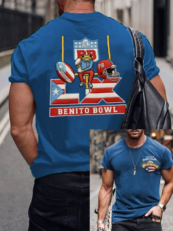 Bad Bunny Super Bowl Merch 2026 Benito Bowl Shirt Superbowl Merch Puerto Rican Football Tee