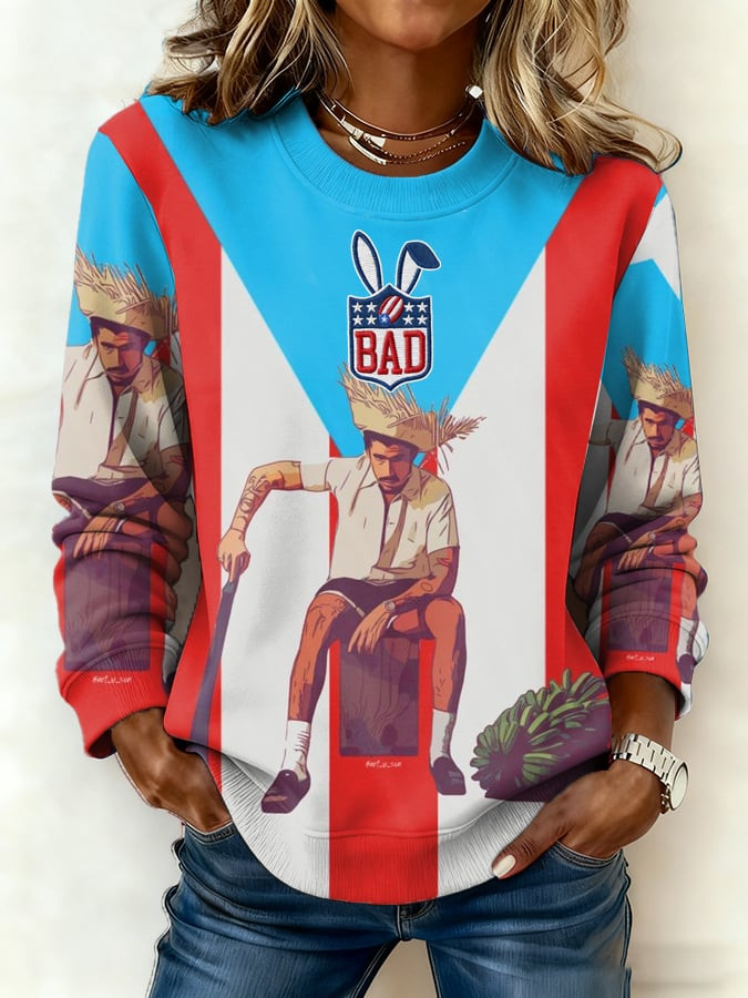 Bad Bunny Super Bowl Merch 2026 Benito Bowl Sweatshirt Puerto Rican Football Apparel Women Bad Bunny Super Bowl Merch 2026 Benito Bowl Sweatshirt Puerto Rican Football Apparel Women