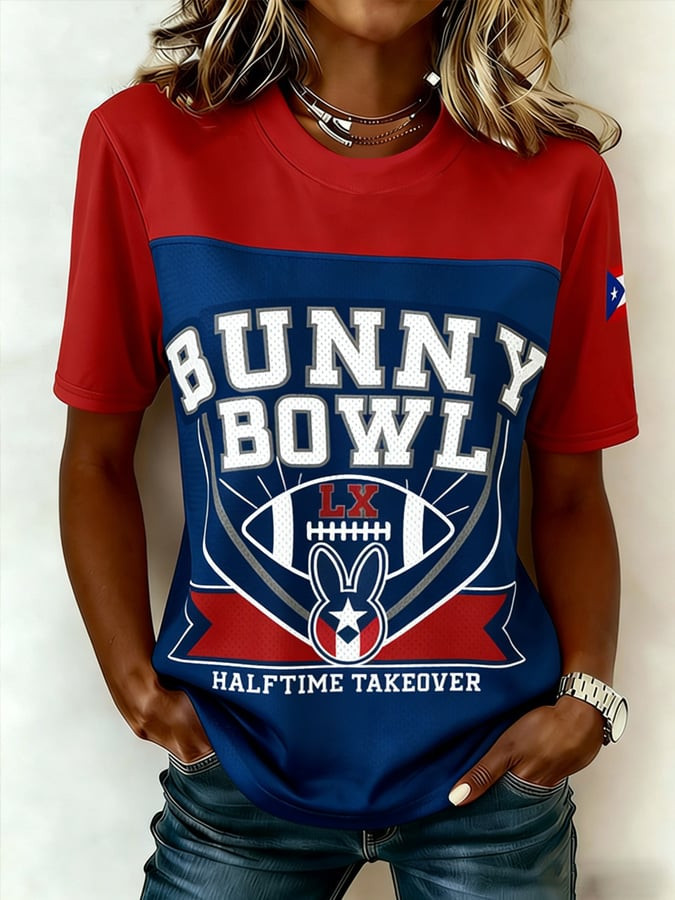 Bad Bunny Super Bowl Merch 2026 Benito Bowl T-Shirt Puerto Rican Football Bunny Bowl Merch