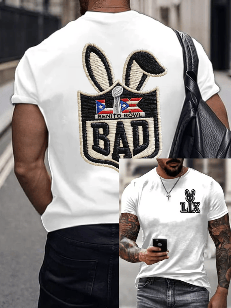 Bad Bunny Super Bowl Merch 2026 Benito Bowl T-Shirt Puerto Rican Football Clothing Fan Gifts