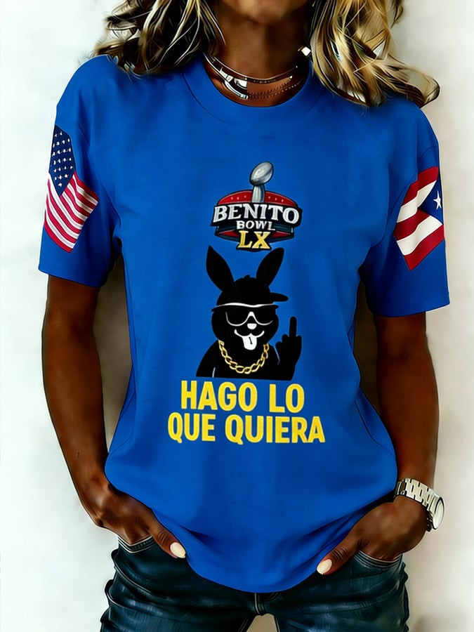 Bad Bunny Super Bowl Merch 2026 Benito Bowl T-Shirt Puerto Rican Football Superbowl Merch Women Bad Bunny Super Bowl Merch 2026 Benito Bowl T-Shirt Puerto Rican Football Superbowl Merch Women