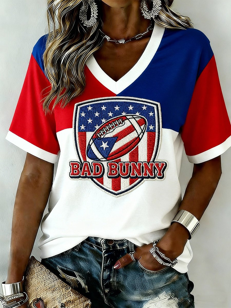 Bad Bunny Super Bowl Merch 2026 Benito Bowl V-Neck Shirt Game Day Clothes Bad Bunny Website