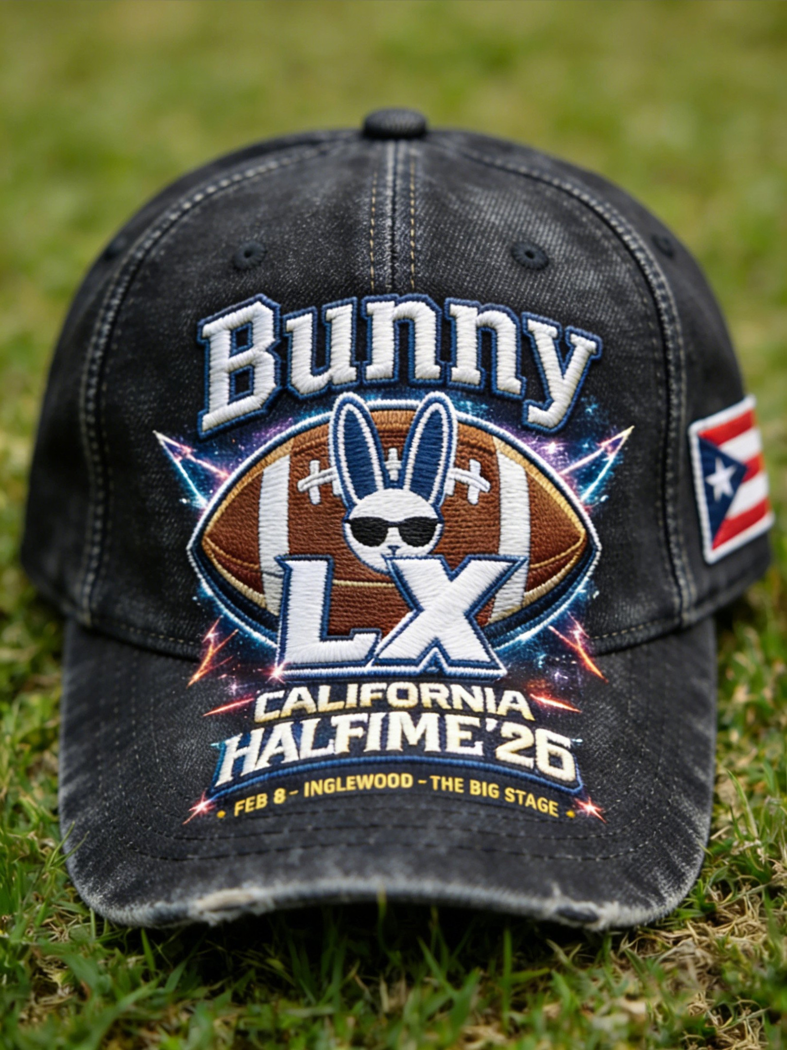 Bad Bunny Super Bowl Merch 2026 Bunny California Halfime Hat Puerto Rican Football Fan Gifts