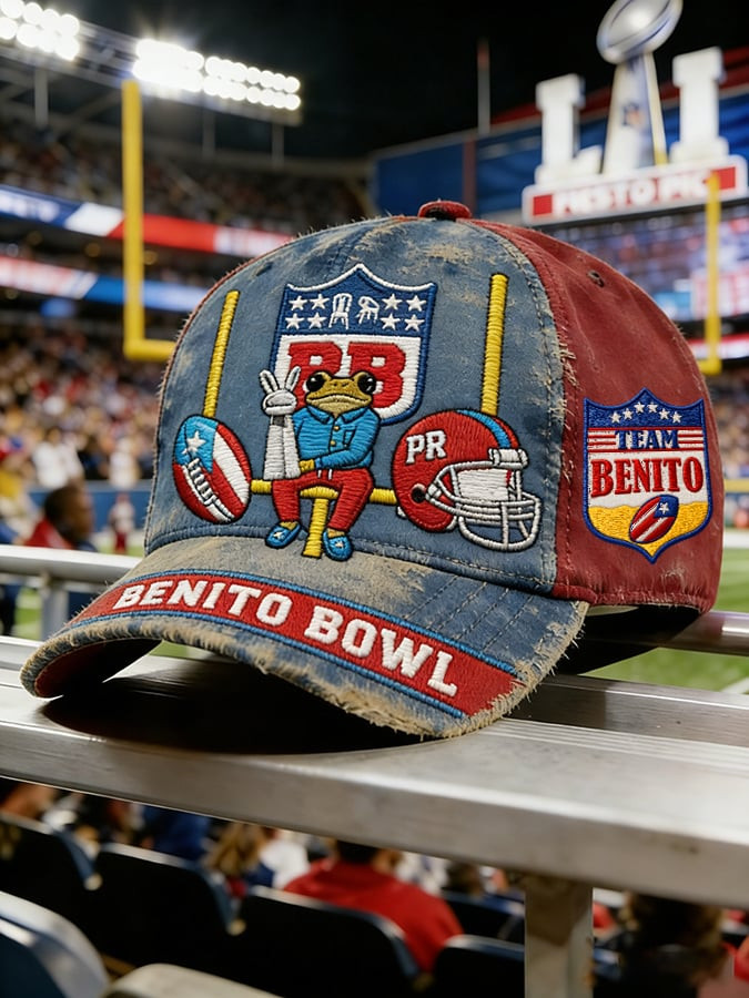 Bad Bunny Super Bowl Merch 2026 Frog Team Benito Bowl Hat Best Gift For Football Lovers