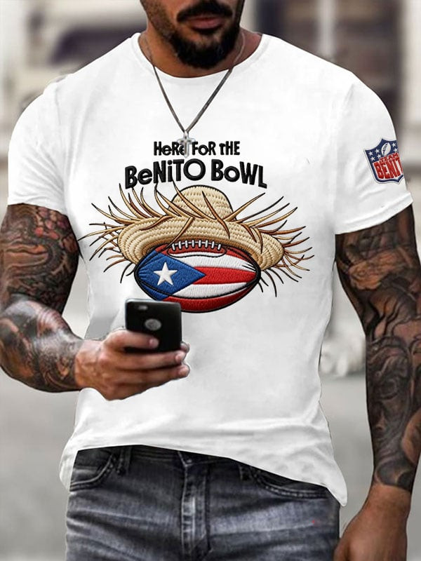 Bad Bunny Super Bowl Merch 2026 Game Day Bad Bunny T-Shirt Here For The Benito Bowl Shirt Bad Bunny Super Bowl Merch 2026 Game Day Bad Bunny T-Shirt Here For The Benito Bowl Shirt