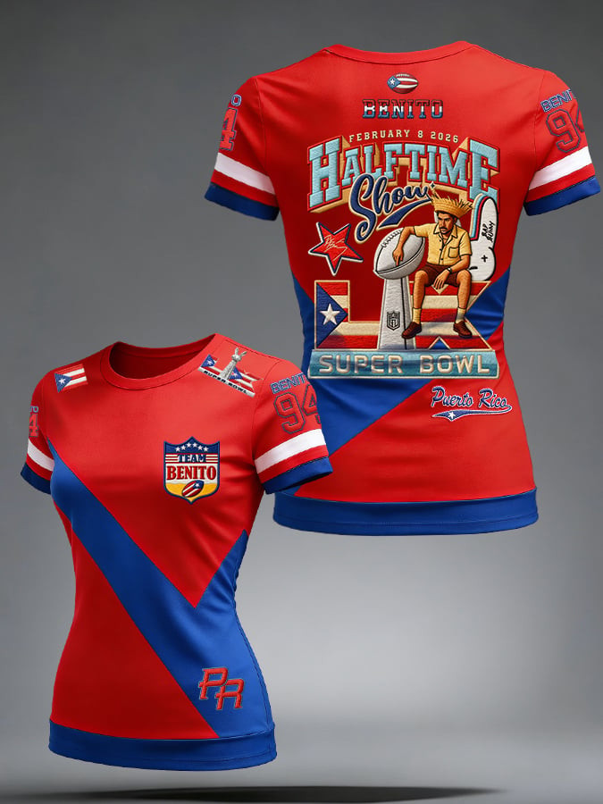 Bad Bunny Super Bowl Merch 2026 Game Day Benito Bowl Shirt Puerto Rican Football Fan Gifts