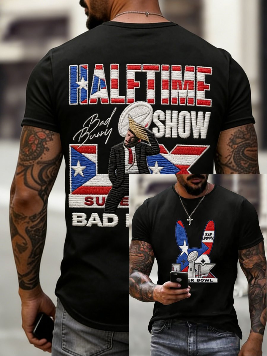 Bad Bunny Super Bowl Merch 2026 Halftime Show Bad Bunny Super Bowl Shirt Puerto Rican Football