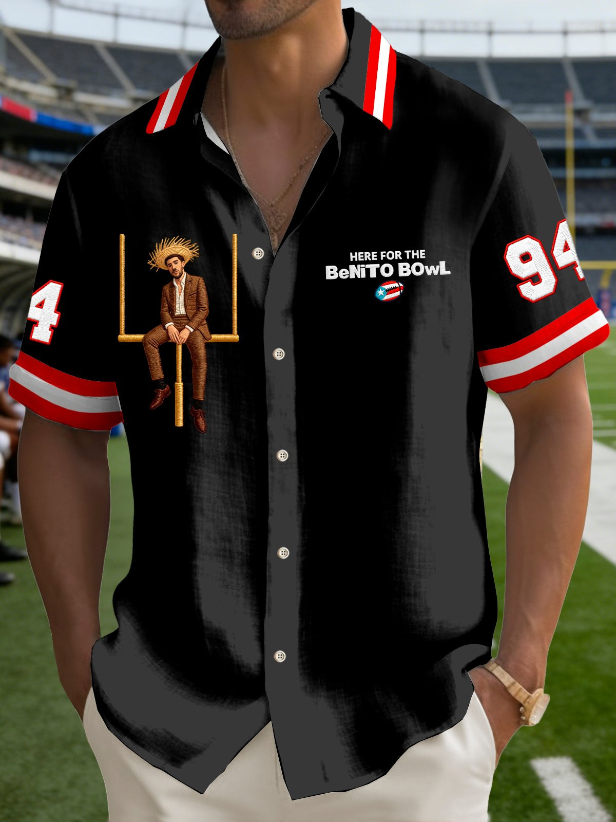 Bad Bunny Super Bowl Merch 2026 Here For The Benito Bowl Button Up Shirt Bad Bunny Merch Bad Bunny Super Bowl Merch 2026 Here For The Benito Bowl Button Up Shirt Bad Bunny Merch