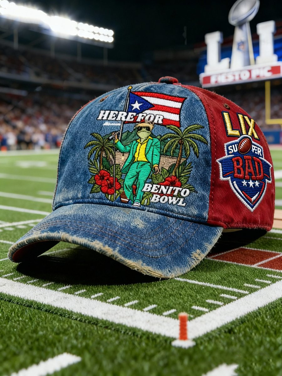 Bad Bunny Super Bowl Merch 2026 Here For The Benito Bowl Hat Best Gifts For Football Fans Bad Bunny Super Bowl Merch 2026 Here For The Benito Bowl Hat Best Gifts For Football Fans