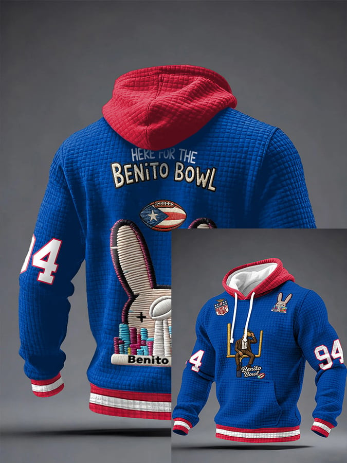 Bad Bunny Super Bowl Merch 2026 Here For The Benito Bowl Hoodie Puerto Rican Game Day Merch
