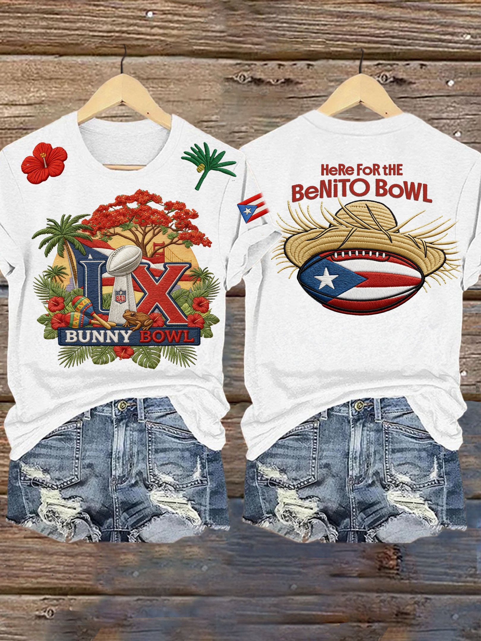 Bad Bunny Super Bowl Merch 2026 Here For The Benito Bowl Shirt Puerto Rican Football Fan Apparel