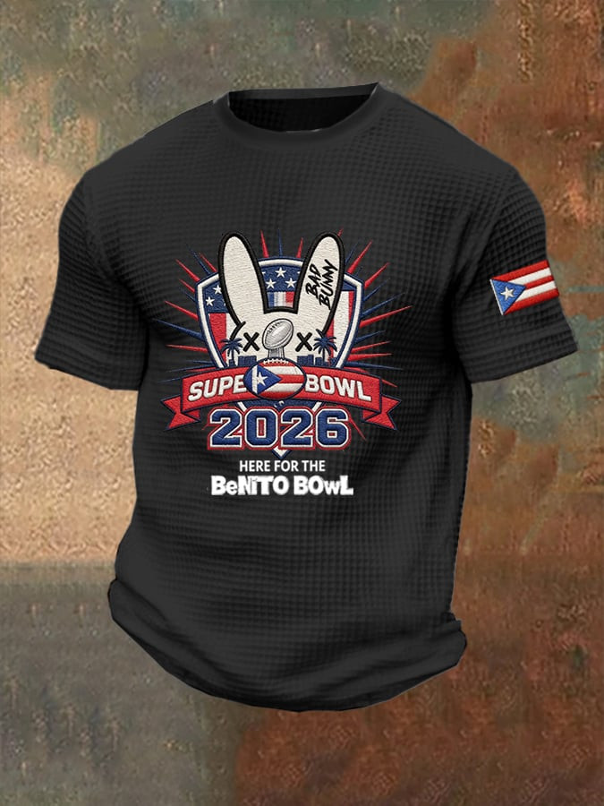 Bad Bunny Super Bowl Merch 2026 Here For The Benito Bowl T-Shirt Best Gift For Football Lovers