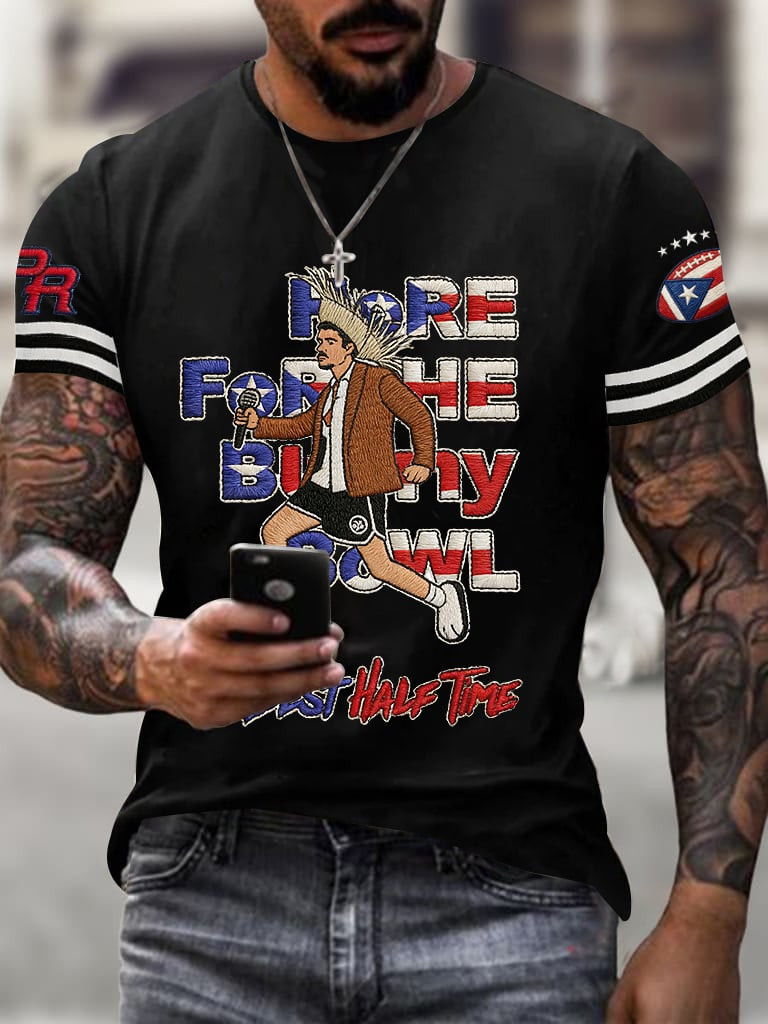 Bad Bunny Super Bowl Merch 2026 Here For The Benito Bowl T-Shirt Best Gifts For Football Fans