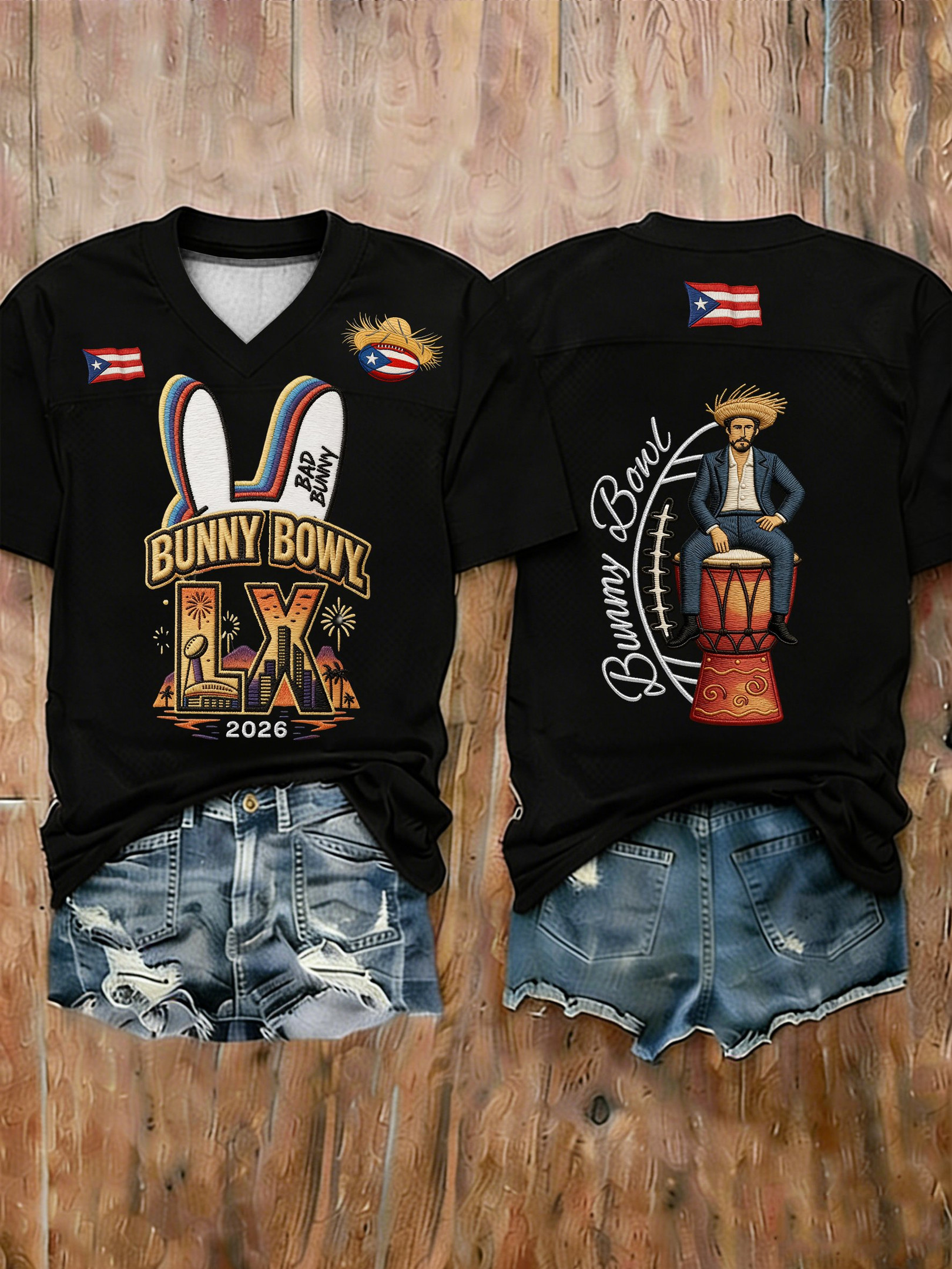 Bad Bunny Super Bowl Merch 2026 I'm Just Here For Benito Bowl Jersey Gifts For Girlfriend Bad Bunny Super Bowl Merch 2026 I'm Just Here For Benito Bowl Jersey Gifts For Girlfriend