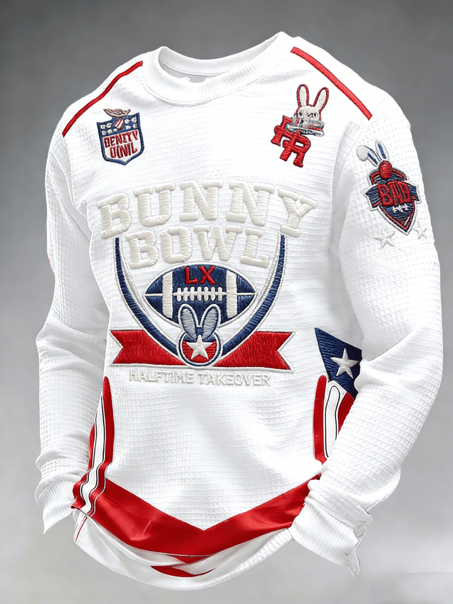 Bad Bunny Super Bowl Merch 2026 Puerto Rican Bunny Bowl Long Sleeve T-Shirt Benito Bowl Merch