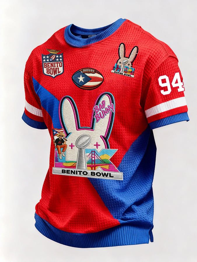 Bad Bunny Super Bowl Merch 2026 Puerto Rican Football Bad Bunny T-Shirt Benito Bowl Fan Gift