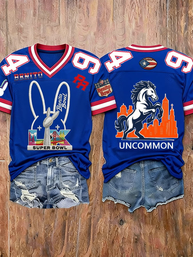 Bad Bunny Super Bowl Merch 2026 Puerto Rican Football Jersey 94 Uncommon Benito Bowl Merch