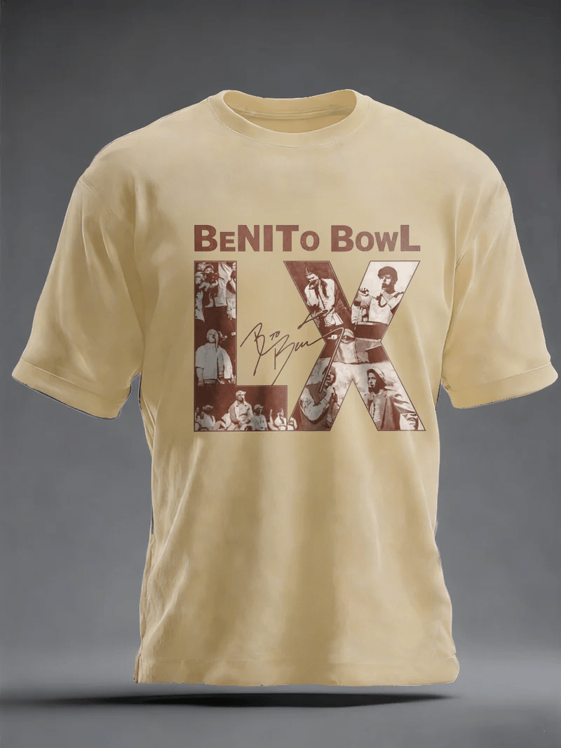 Bad Bunny Super Bowl Merch 2026 Puerto Rican Football Shirt Benito Bowl Fan Gifts