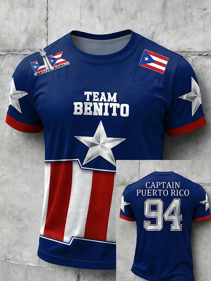 Bad Bunny Super Bowl Merch 2026 Puerto Rican Football T-Shirt Team Benito Bowl Shirt Fans Gift