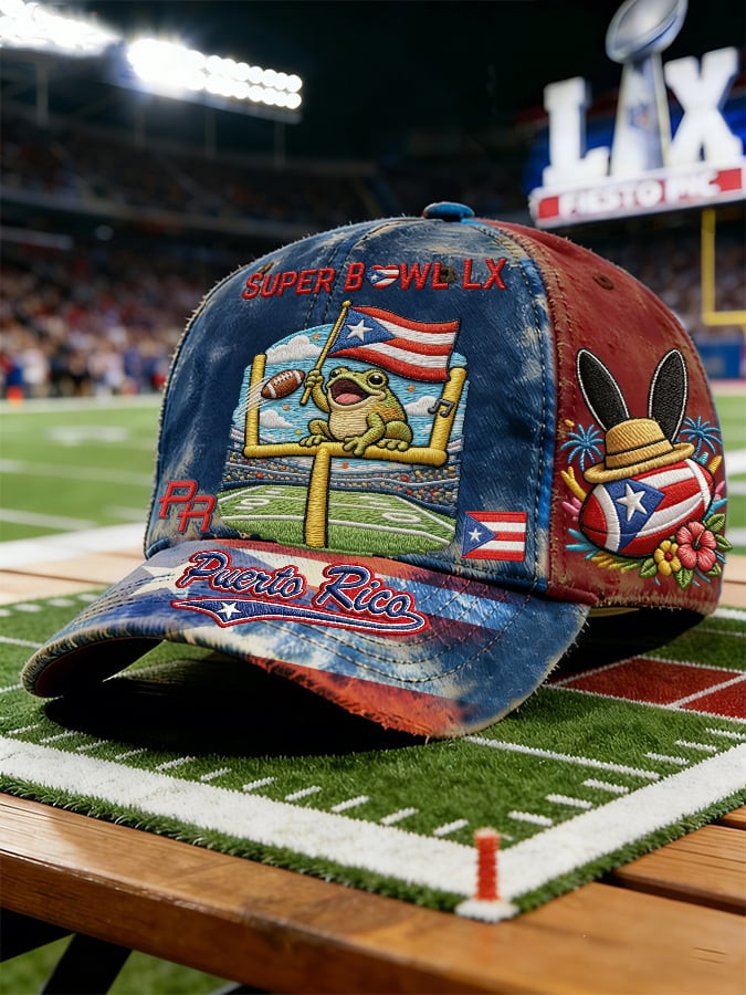 Bad Bunny Super Bowl Merch 2026 Super Bowl LX Puerto Rican Football Hat Gifts For Brother Bad Bunny Super Bowl Merch 2026 Super Bowl LX Puerto Rican Football Hat Gifts For Brother