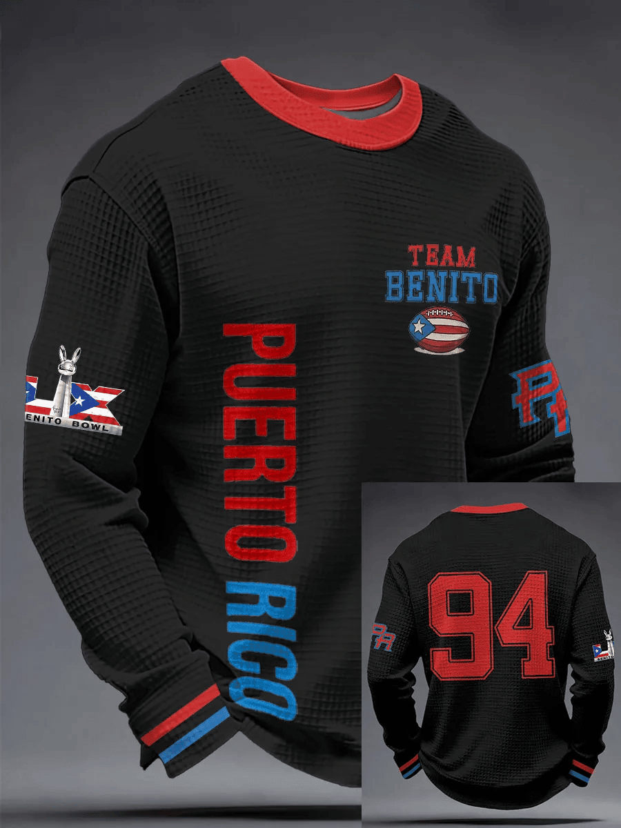 Bad Bunny Super Bowl Merch 2026 Team Benito Bowl Long Sleeve Shirt Bad Bunny T-Shirt Apparel